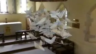 DJi Tello flying in a Church using circle mode