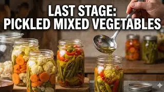 Last stage pf pickled mixed vegetables