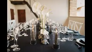 Minimal Black & White Wedding in an Italian Medieval Village | Editorial Floral Design