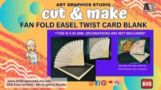 Fan Fold Easel Twist Card Blank