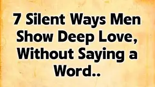 7 Silent Ways Men Show Deep Love, Without Saying a Word