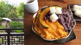 BINGSOO Korean Shaved Ice at Traditional Korean Tea House