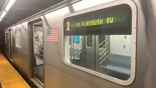IRT Nostrand Ave Line: (2) & (5) Action at Sterling Street