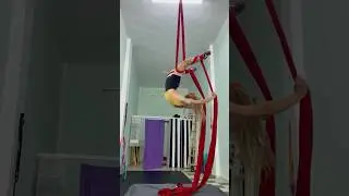 Aerial Silks Drop / Jazz Drop / Circus 🎪 #aerialsilks #aerialdance #circus
