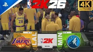 NBA 2K26 (PS5 Pro) - 🎮 Los Angeles Lakers vs Minnesota Timberwolves | MyNBA Games [Game 5]