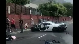 How a McLaren supercar crashed in Sea Point, Cape Town