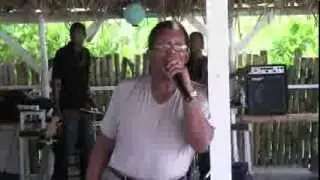 Luddy Samms: 'Sitting On The Dock Of The Bay', Drifters Beach Bar, Negril, Jamaica 2014