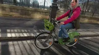 Footage of Paris and surface-level commentary on the European Parliament