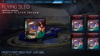 New Lofi Girl Player Anthems and Free Title in the Rocket League Item Shop!!