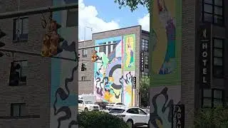 Mural and ghost sign by the Choo Choo