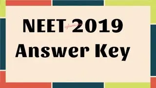 Download NEET 2019 ALL SETS ANSWER KEY!!! Download link  below #Neet #2019 #Answer #key #Medical