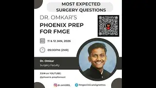 MOST EXPECTED SURGERY MCQ's- Part 3     l     FMGE DEC 25- 17 Jan