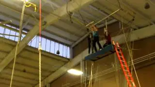 Carrie--knee hang to a catch, AGAIN!!