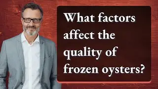 What factors affect the quality of frozen oysters?
