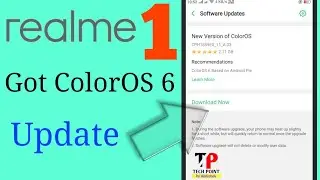 Realme 1 got ColorOS 6 Android Pie Update