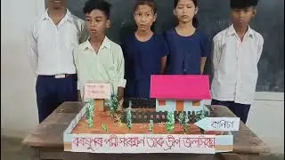 Rain water conservation and Drip irrigation system model