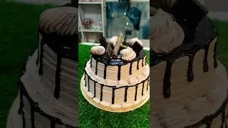 chocolate cake design #trending #shortvideo #cakedecoration