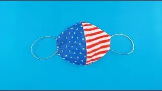 USA Flag Face Mask | 4th of July craft Face Mask Idea