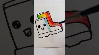 Rain boots #shorts #youtubeshorts #drawing #art