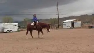 Practicing Western Pleasure Jog & Lope- Clifta Lenee Perez & Romeo April 25, 2012