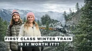 1st Class Ride On The Cascade Canyon Train In Winter!!!