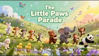 Little Paws Parade 🐾🎉 | Animal Dance Song for Kids | Fun Rhythm & Movement Rhyme