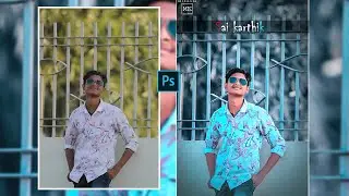 Photoshop cc-Outdoor Portrait Retouching || Blue Tone color Grading || U2studio || TapashEditz | Nsb