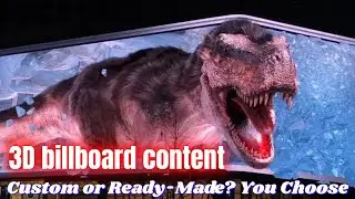Outdoor LED Screen Naked Eye 3D Video Production for 3D Billboard Advertising | Custom & Ready-Made