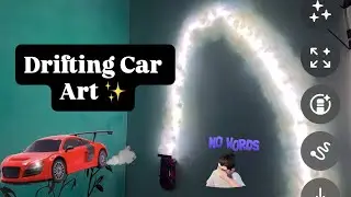 🏎️💨Drifting Car Art - Car Drifting Lamp on wall #wallart #walllamp #driftingcarlamp #trending  