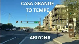 Driving from Casa Grande to Tempe!