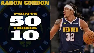 Aaron Gordon 50 Points 10-3PT vs Warriors Oct. 23, 2025 #aarongordon #nuggets