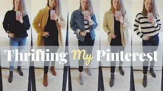 THRIFTING MY PINTEREST | Fall & Winter Wardrobe | Kathryn Mary