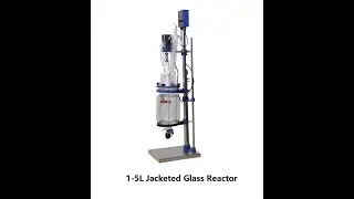 Lab Chemical jacketed 5L double-layer glass reactor