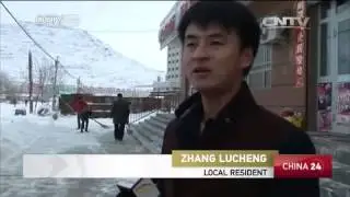 Cold snap brings winter back to Xinjiang and Gansu