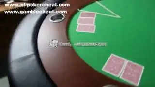 Texas poker cheat table to see through the cards without mark