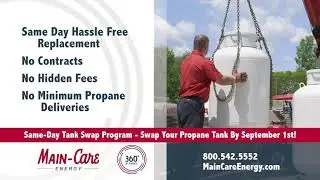 Main-Care Energy Same-Day Propane Tank Swap