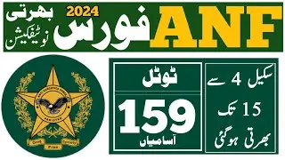 Anti Narcotics Force Anf upcoming jobs 2024
