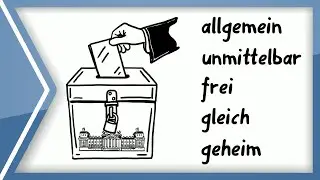Die fünf Wahlprinzipien bei der Bundestagswahl - allgemein, unmittelbar, frei, gleich, geheim