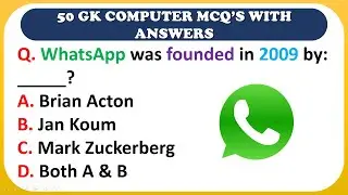 50 Computer GK Questions & Answers | Computer Important Questions | Computer Fundamental MCQs PART 7