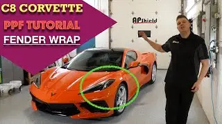 THE NEW C8 CORVETTE -  Fender PPF Wrap Tutorial - Daily Downshift