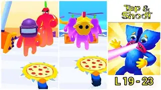 Blob Shooter 3D Levels 19 - 23 Gameplay Walkthrough Android Games, ios All Levels Unlock Simulator