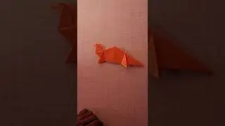 How to make a paper dinosaur/simple paper craft/Craft for kids #papercraft #craft #simplecraft