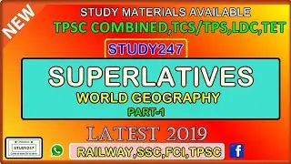 #Geography #World #exam Superlatives world geography II STUDY247 II latest gk