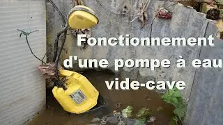 Comment fonctionne une pompe à eau vide-cave? utilisation et démonstration en direct (pompe karcher)