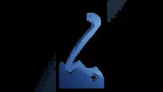 Water made from cubes animation loop
