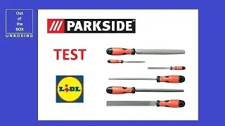 Parkside file & rasps set, 6 REVIEW / TEST (Lidl ergonomic handles tool steel 200mm 100mm HRC)