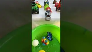 Cars in the water, McQueen toys #asmr #toys