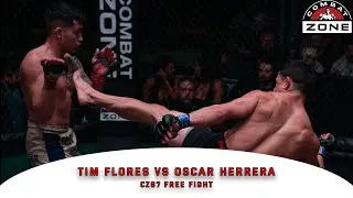 Flyweight SCRAP! - Tim Flores vs Oscar Herrera - CZ87 Free Fight