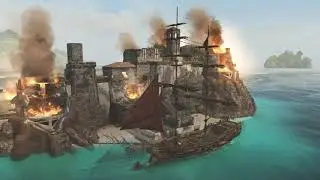 Attack Naval Fort 9 - Assassin's Creed IV Black Flag Gameplay