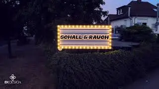 Außenwerbung I Neon-Werbung I Shootingwand - Schall & Rauch I EKDESIGN